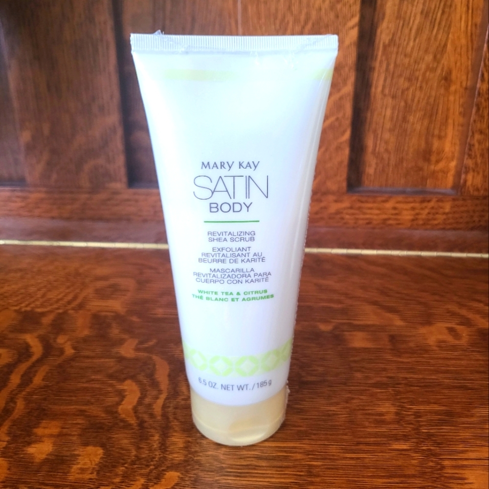 Revitalizing Shea Scrub by Mary Kay.
